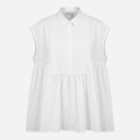 J By J 6201 Plizze Top White