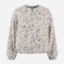 J By J 6342 Oversized Flower Jacket Off White