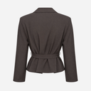 J By J 67019 Cropped Blazer Brown