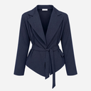 J By J 67019 Cropped Blazer Navy