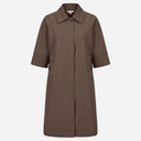 J By J 6706 Oversized Trench Coat Brown