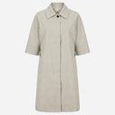 J By J 6706 Oversized Trench Coat Ivory