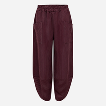 J By J 68211Z Pinstripe Barrel Pants Bordeaux
