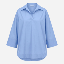 J By J 70548 LS Cotton Blouse Blue