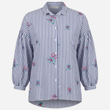J By J 82422 Embroidery Shirt Blue