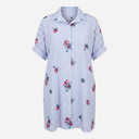 J By J 82638 Oversized Embroidery Dress Light Blue