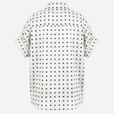 J By J 8504-3 Oversized Dot Shirt White