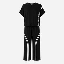 J By J 86028 Viscose Sweat Suit Black / White