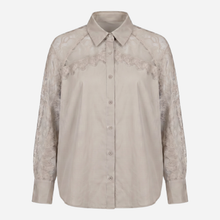 J By J 8655 Lace Sleeve Shirt Fango