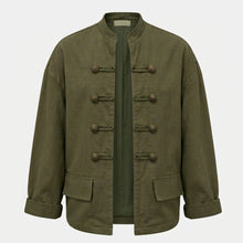 J By J 91517A Stretch Denim Jacket Khaki