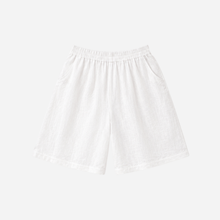J By J 9753 Linen Shorts White