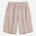 J By J Cotton Linen Striped Summer Set Rose