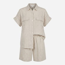 J By J Cotton Linen Striped Summer Set Sand