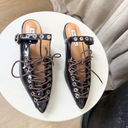 J By J E0519 Varnish Sandals Black