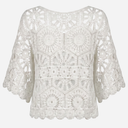 J By J Embroidery 3/4 Blouse White