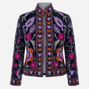 J By J Embroidery Unique Jacket Black