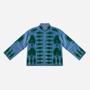 J By J Embroidery Unique Jacket Blue / Green