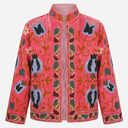 J By J Embroidery Unique Jacket Coral / Pink