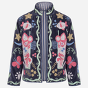 J By J Embroidery Unique Jacket Grey / Pink