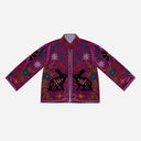 J By J Embroidery Unique Jacket Purple / Green