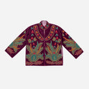 J By J Embroidery Unique Jacket Purple / Minty Green
