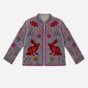 J By J Embroidery Unique Jacket Purple / Red