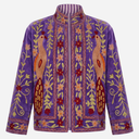 J By J Embroidery Unique Jacket Purple / Yellow