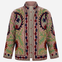 J By J Embroidery Unique Jacket Rose / Green