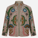 J By J Embroidery Unique Jacket Sand / Green