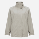 J By J Short Trenchcoat Ivory Grey