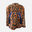 J By J Unique Embroidery Jacket Brown/Blue