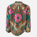 J By J Unique Embroidery Jacket Brown/Pink