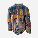 J By J Unique Embroidery Jacket Dark Grey/Orange