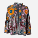 J By J Unique Embroidery Jacket Dark Grey/Orange