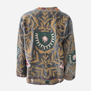 J By J Unique Embroidery Jacket Dark Grey/Sand