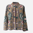 J By J Unique Embroidery Jacket Dark Grey/Sand