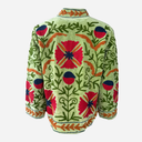 J By J Unique Embroidery Jacket Green