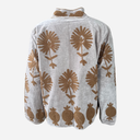 J By J Unique Embroidery Jacket Grey/Brown