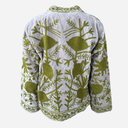 J By J Unique Embroidery Jacket Grey/Green