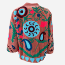 J By J Unique Embroidery Jacket Rose/Turkis