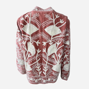 J By J Unique Embroidery Jacket Rose/White