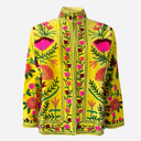 J By J Unique Embroidery Jacket Yellow
