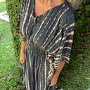 J By J Unique Tie Dye Summer Dress Black 2