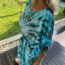 J By J Unique Tie Dye Summer Dress Turquise