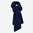 J By J Viscose / Cashmere Scarf Navy