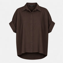 J by J 8504-3 Oversized Shirt Brown