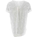 J BY J 18084 S/S Blond Blouse White