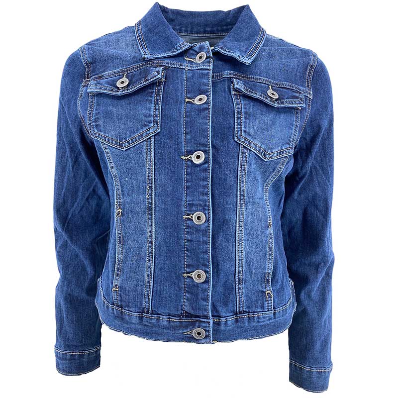 J BY J 6799 DENIM JACKET BLÅ - J BY J Fashion