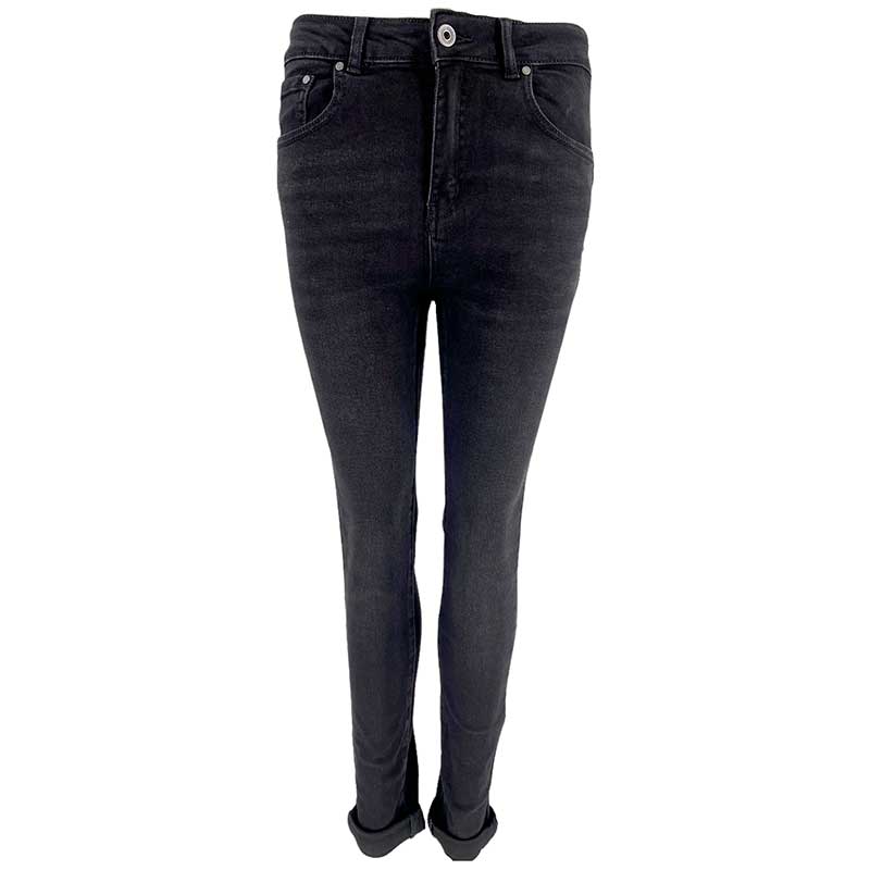 J BY J 6963 DENIM JEANS SORT - J BY J Fashion