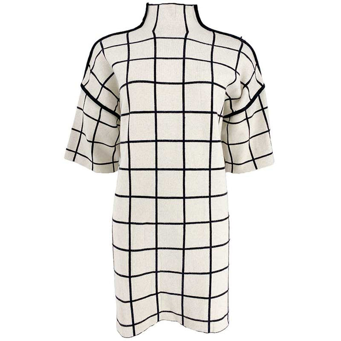 J BY J 8029 OVERSIZED LONG KNIT OFF WHITE-J BY J Fashion